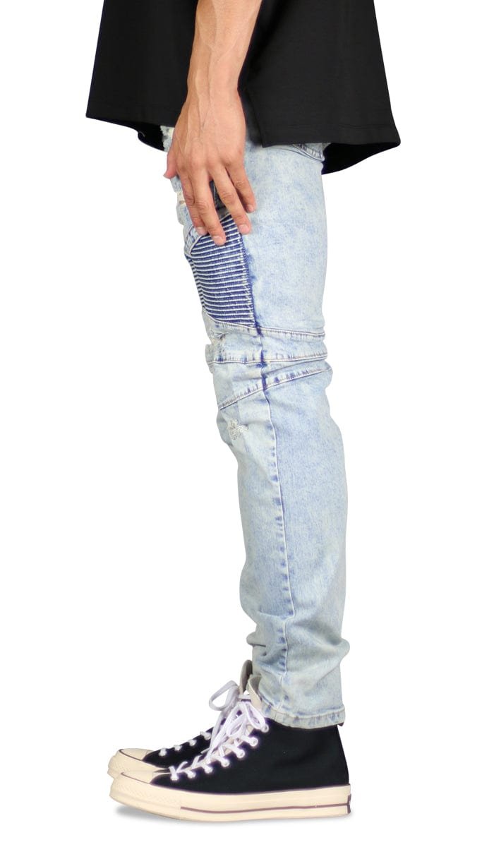 Hyper Blue Ara Biker Jeans - Image 4
