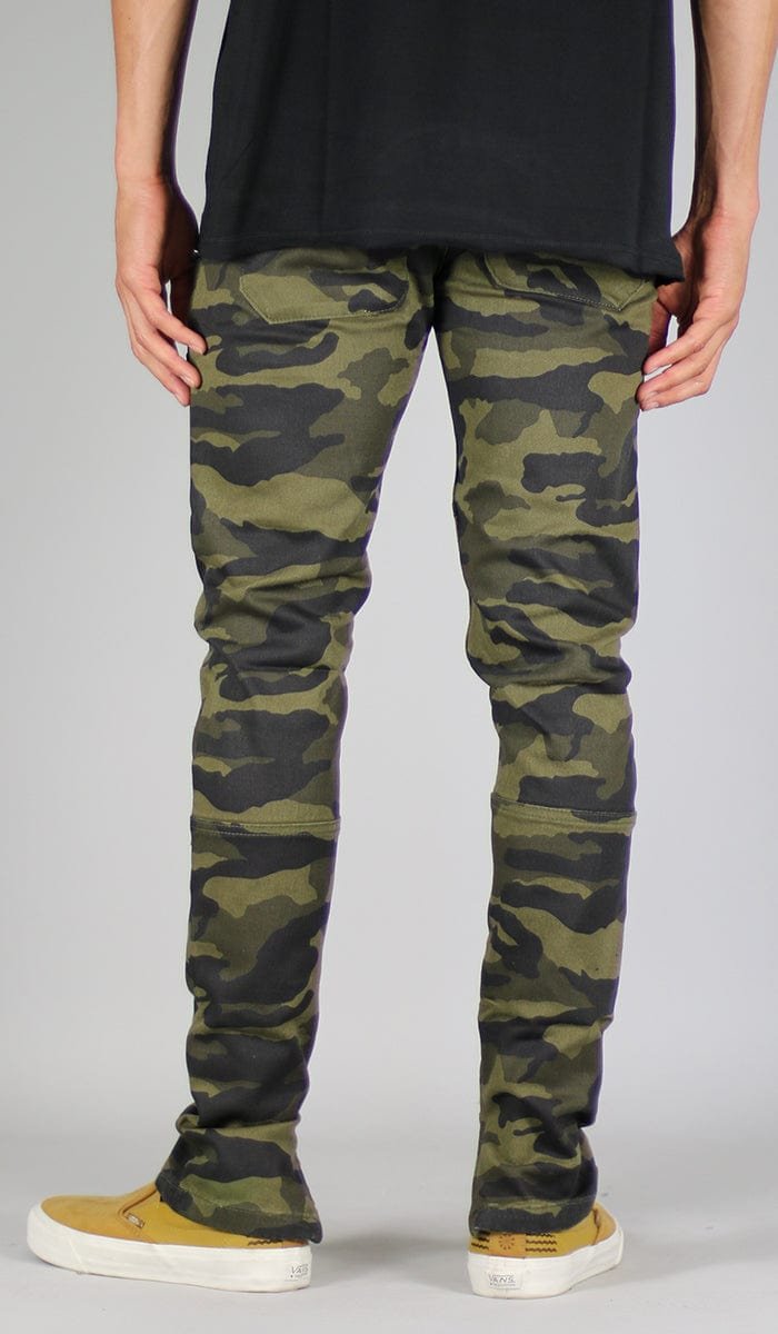 Olive Camo Zipper Pants - Image 5