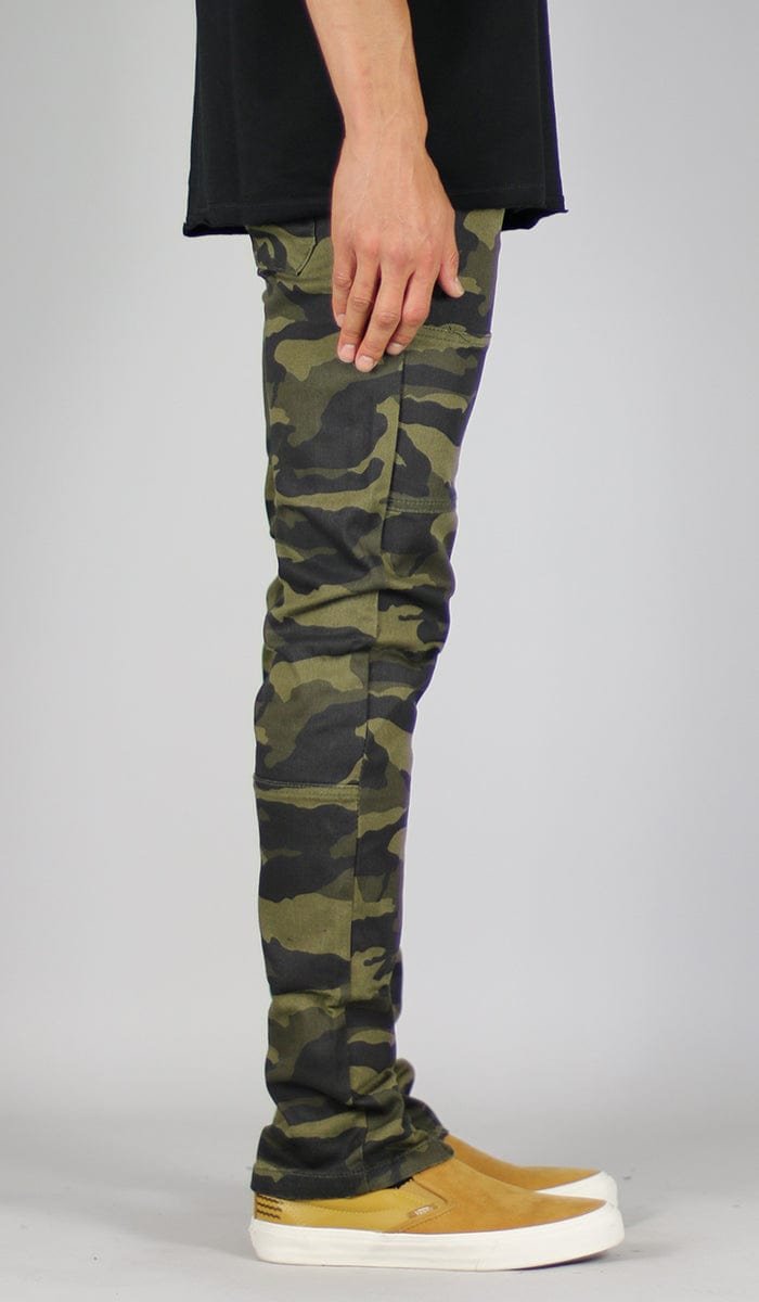 Olive Camo Zipper Pants - Image 3