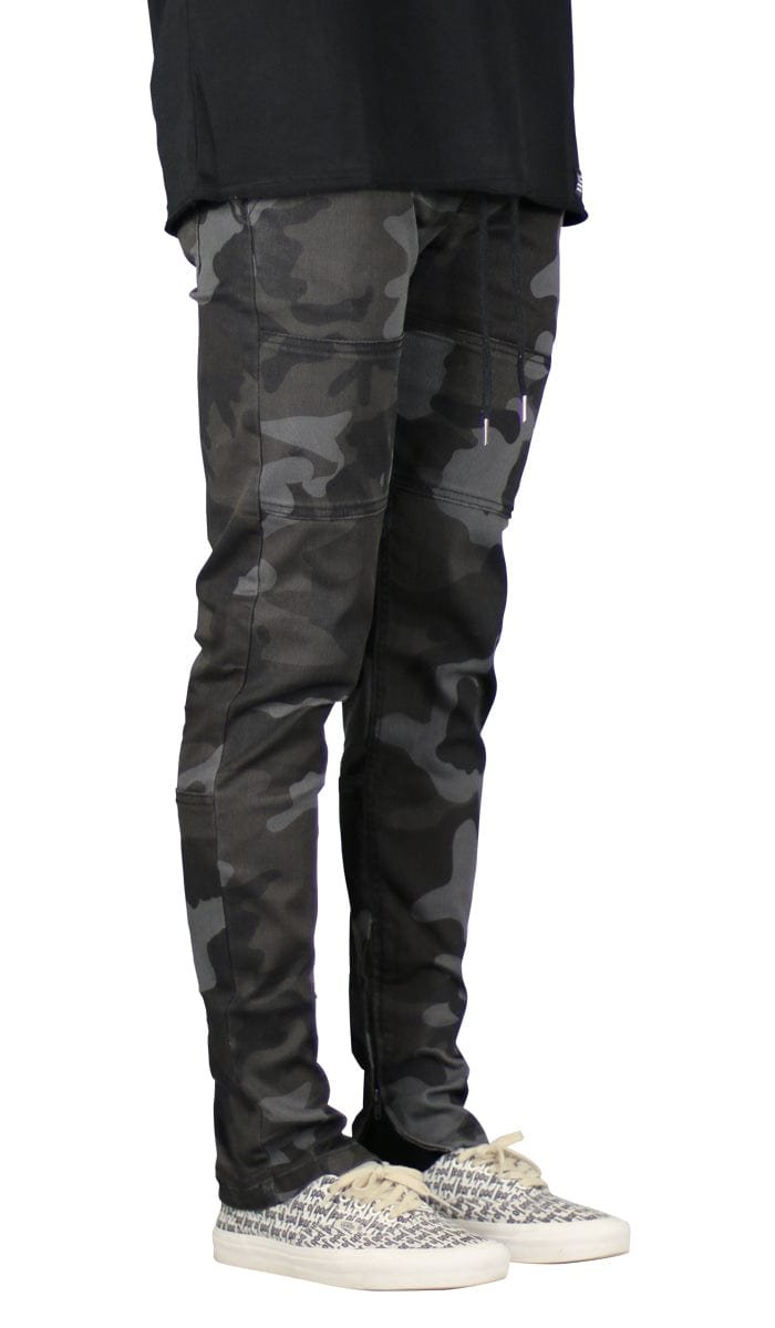 Black Camo Zipper Pants - Image 2