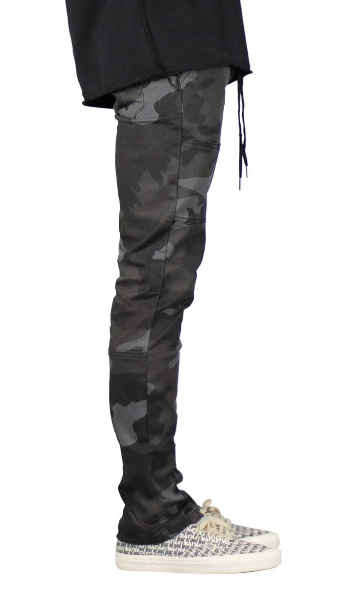 Black Camo Zipper Pants - Image 3