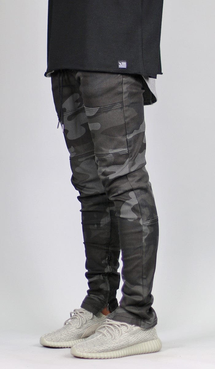 Black Camo Zipper Pants - Image 6