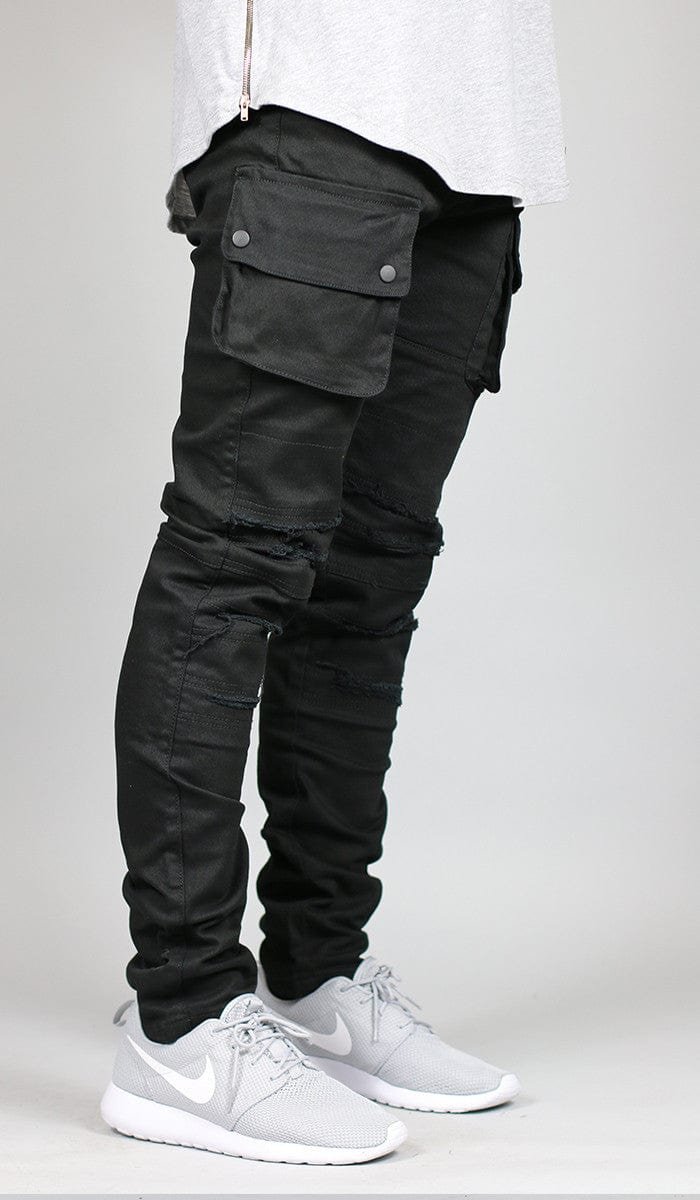 Black Cargo Pants - Image 8