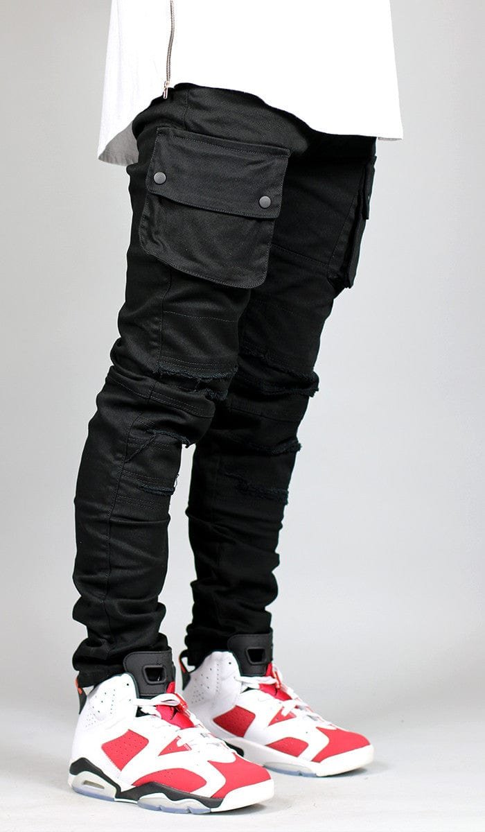 Black Cargo Pants - Image 9