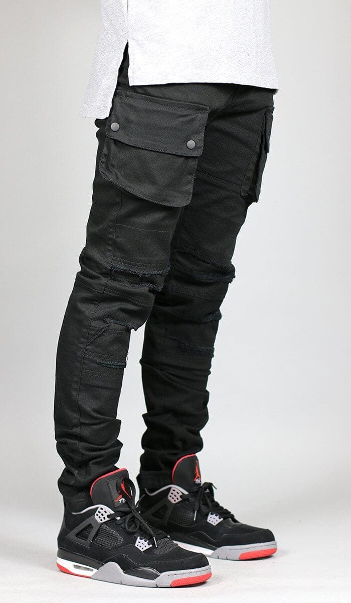 Black Cargo Pants - Image 10